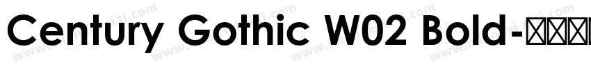 Century Gothic W02 Bold字体转换